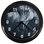 Equine Grace  Wall Clock (Black) Front