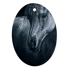 Equine Grace  Oval Ornament (two Sides)