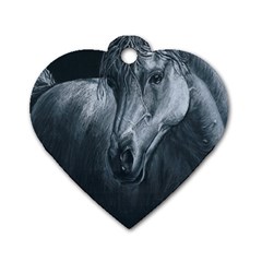 Equine Grace  Dog Tag Heart (one Sided) 