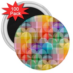 Circles 3  Button Magnet (100 Pack) by Lalita