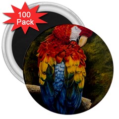 Preening 3  Button Magnet (100 Pack) by TonyaButcher