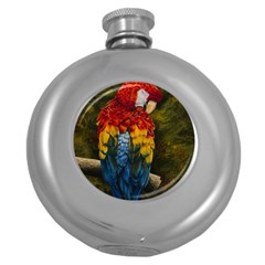 Preening Hip Flask (round)