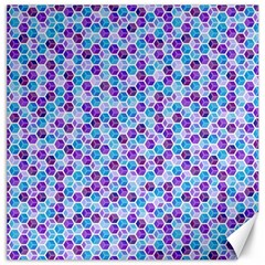 Purple Blue Cubes Canvas 16  X 16  (unframed) by Zandiepants