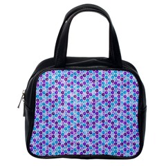Purple Blue Cubes Classic Handbag (one Side) by Zandiepants