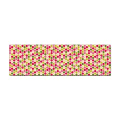 Pink Green Beehive Pattern Bumper Sticker 10 Pack by Zandiepants