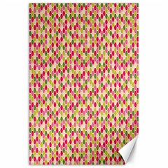 Pink Green Beehive Pattern Canvas 20  X 30  (unframed) by Zandiepants