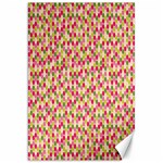 Pink Green Beehive Pattern Canvas 20  x 30  (Unframed) 19.62 x28.9  Canvas - 1