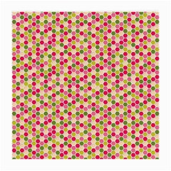 Pink Green Beehive Pattern Glasses Cloth (medium) by Zandiepants