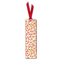 Pink Green Beehive Pattern Small Bookmark