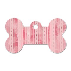Pink Grunge Dog Tag Bone (one Sided) by StuffOrSomething