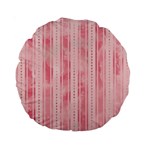 Pink Grunge 15  Premium Round Cushion  Back