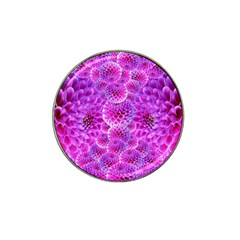 Purple Dahlias Golf Ball Marker (for Hat Clip) by FunWithFibro