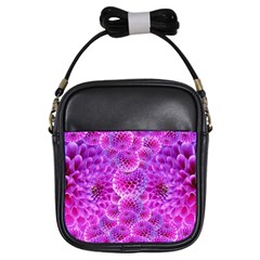 Purple Dahlias Girl s Sling Bag by FunWithFibro