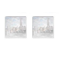 Eiffel Tower Paris Cufflinks (square)