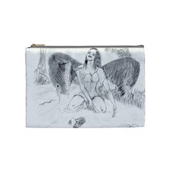 Bleeding Angel 1  Cosmetic Bag (medium) by 55555