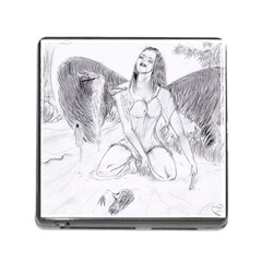 Bleeding Angel 1  Memory Card Reader With Storage (square)