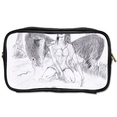 Bleeding Angel 1  Travel Toiletry Bag (two Sides) by 55555