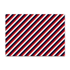 Diagonal Patriot Stripes A4 Sticker 10 Pack by StuffOrSomething