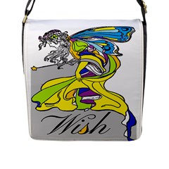 Faerie Wish Flap Closure Messenger Bag (large) by StuffOrSomething