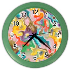Marble Wall Clock (color) by Lalita