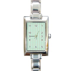 Hearts & Stripes Rectangular Italian Charm Watch