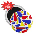 Silly Primaries 2.25  Button Magnet (100 pack) Front