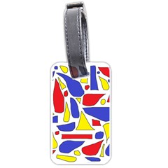 Silly Primaries Luggage Tag (one Side) by StuffOrSomething