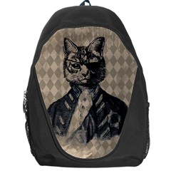 Harlequin Cat Backpack Bag by StuffOrSomething
