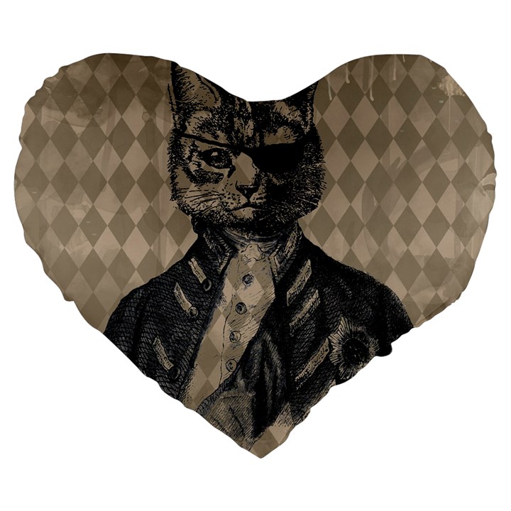 Harlequin Cat 19  Premium Heart Shape Cushion