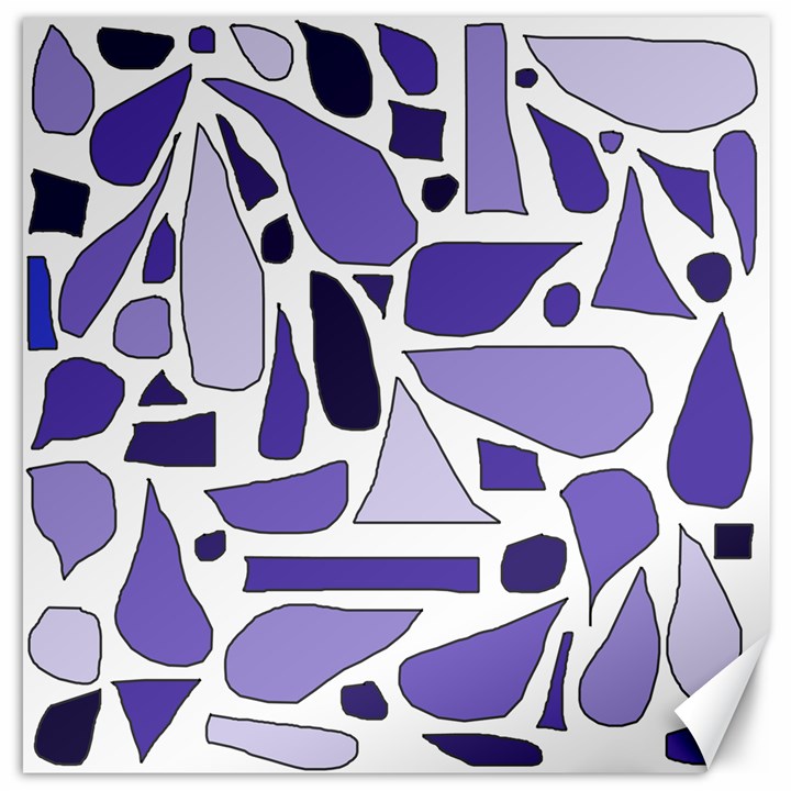 Silly Purples Canvas 12  x 12  (Unframed)
