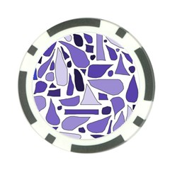 Silly Purples Poker Chip by FunWithFibro