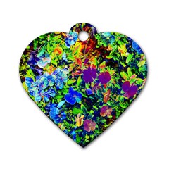 The Neon Garden Dog Tag Heart (two Sided) by rokinronda