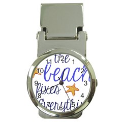 The Beach Fixes Everything Money Clip With Watch by OneStopGiftShop