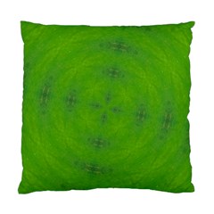 Go Green Kaleidoscope Cushion Case (two Sided)  by Fractalsandkaleidoscopes