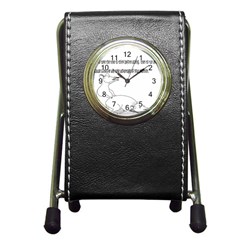 Better To Take Time To Think Stationery Holder Clock