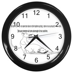 Better To Take Time To Think Wall Clock (black) by Doudy