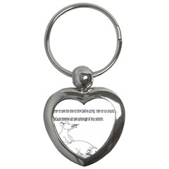 Better To Take Time To Think Key Chain (heart)