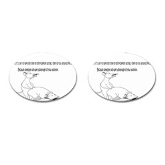 Better To Take Time To Think Cufflinks (oval) by Doudy