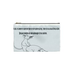 Better To Take Time To Think Cosmetic Bag (small) by Doudy