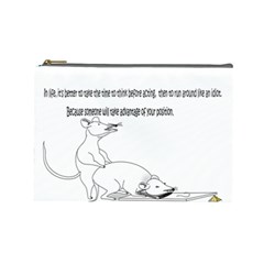 Better To Take Time To Think Cosmetic Bag (large) by Doudy