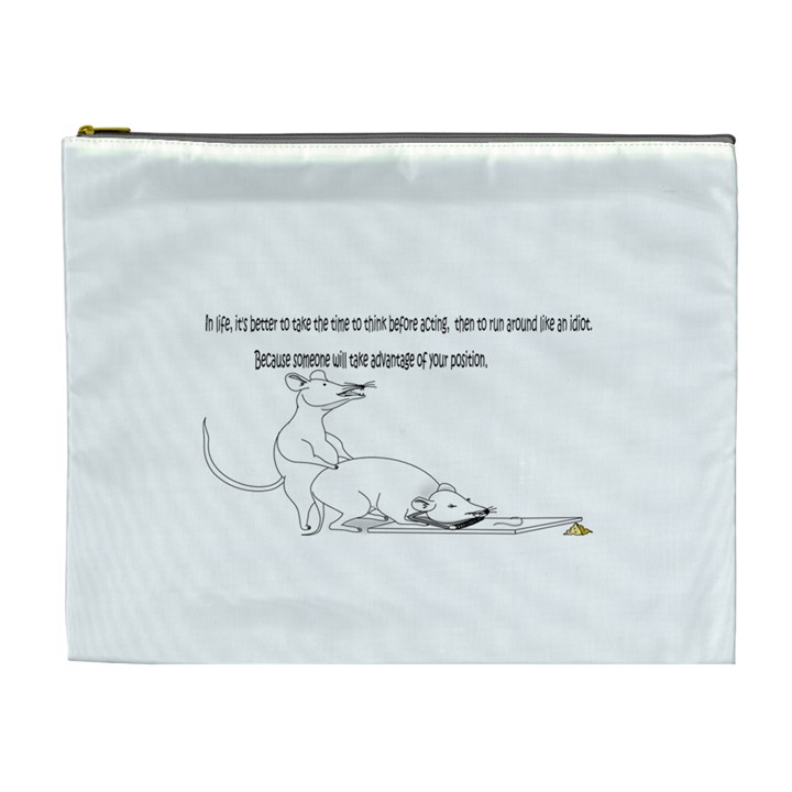 Better To Take Time To Think Cosmetic Bag (XL)