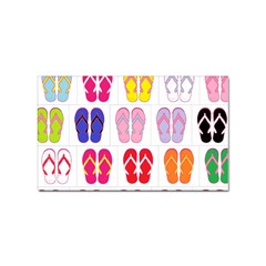 Flip Flop Collage Sticker (rectangle) by StuffOrSomething