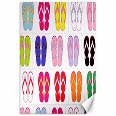 Flip Flop Collage Canvas 20  X 30  (unframed) by StuffOrSomething