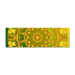 Yellow Green Abstract Wheel Of Fire Bumper Sticker Front