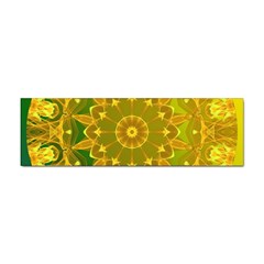 Yellow Green Abstract Wheel Of Fire Bumper Sticker 100 Pack