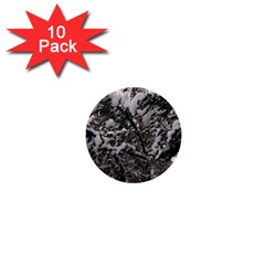 Snowy Trees 1  Mini Button (10 Pack) by DmitrysTravels