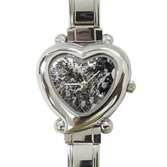 Snowy Trees Heart Italian Charm Watch  by DmitrysTravels