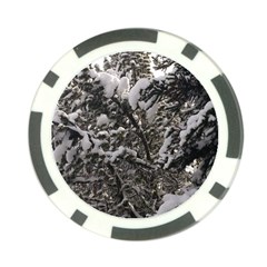 Snowy Trees Poker Chip (10 Pack) by DmitrysTravels