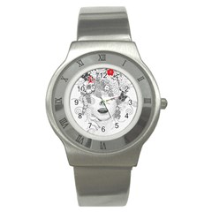 Flower Child Stainless Steel Watch (slim) by StuffOrSomething