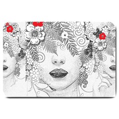 Flower Child Large Door Mat by StuffOrSomething